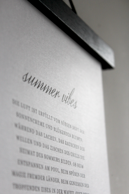 Print "summer vibes" - wenn Worte nach Sonne duften