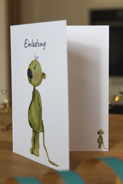 Einladungskarten-Set "Der kleine Bär" – Für einen unvergesslichen Kindergeburtstag!