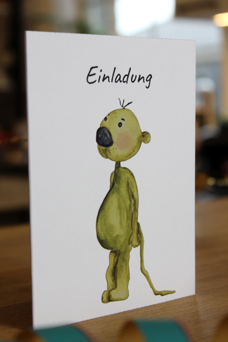 Einladungskarten-Set "Der kleine Bär" – Für einen unvergesslichen Kindergeburtstag!