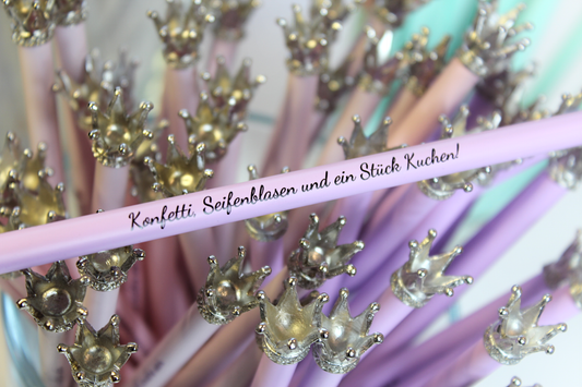Krönchenstift "Konfetti und Seifenblasen"