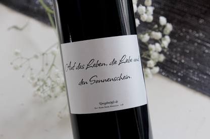 Marmelade, Marmeladenetikett, Seidenetiketten, Sticker, Etiketten, Flasche, Flaschenetiketten, Seide, Wein, Geschenk, personalisieren, Königsknöpfe, selbstgemacht, Lyrik, Onlineshop, Kategorie Seidenetiketten, Geschenke, verschenken, 
