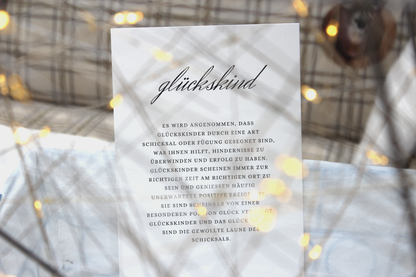Print"glückskind"