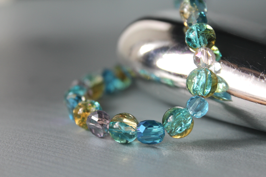 Handmade - Perlenarmband "Crystal Waves"