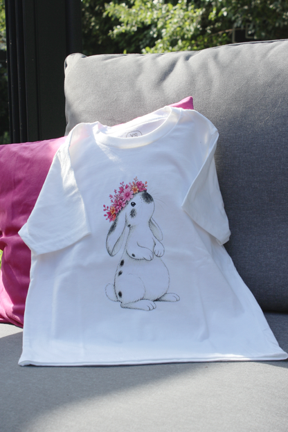 Kinder-T-Shirt „Blumenhase“