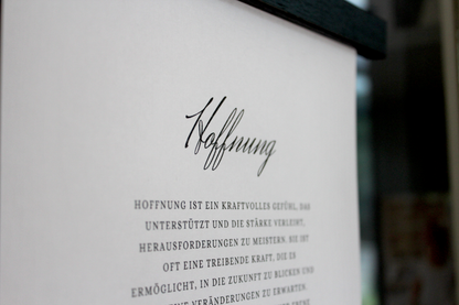 Print "Hoffnung"