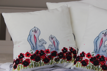 Kissen, Kuschelkissen, Königsknöpfe, individuell, Kinder, Schule, Selbstgemacht, Geschenke, Königsknöpfe, kuscheln, Kindergarten, Kategorie Kuschelkissen, Frühlingshasen, Schule, Alles für Kinder, Leben mit Kind