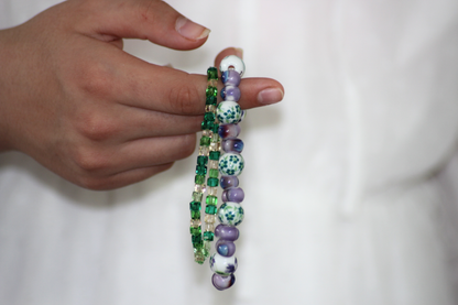 Keramik-Armband „Blütengarten“ – kunstvoll & handgemacht