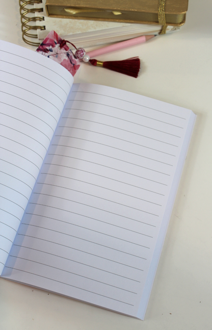 Notizbuch-Set zarter Mohn – mit Bleistift & Einleger