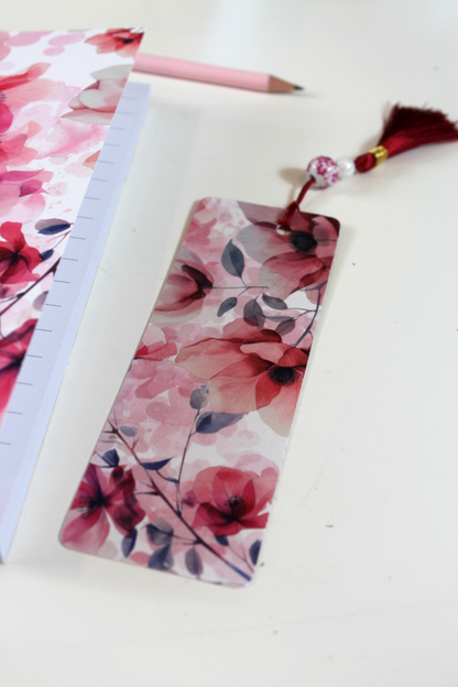 Notizbuch-Set zarter Mohn – mit Bleistift & Einleger