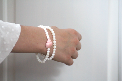 Keramik-Armband „Muschelzauber“ – zart wie der Sommer