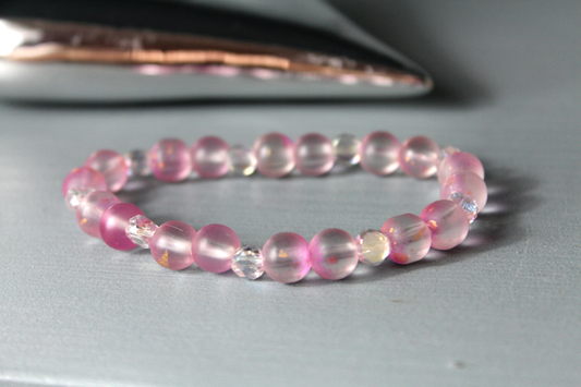 Handmade - Perlenarmband „Candy Heart Vibes“