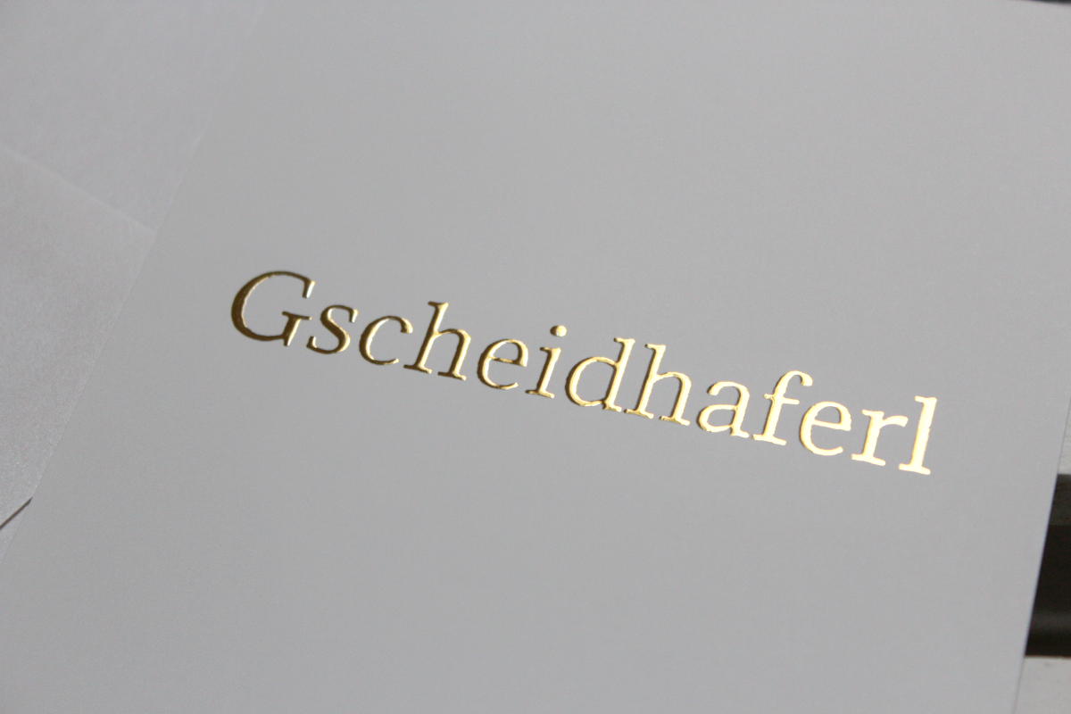 Mundartkarte "Gscheidhaferl!"