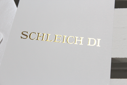 Mundartkarte "Schleich di"