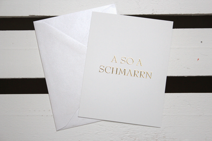 Mundartkarte "a so a Schmarrn"
