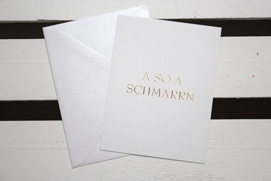 Mundartkarte "a so a Schmarrn"