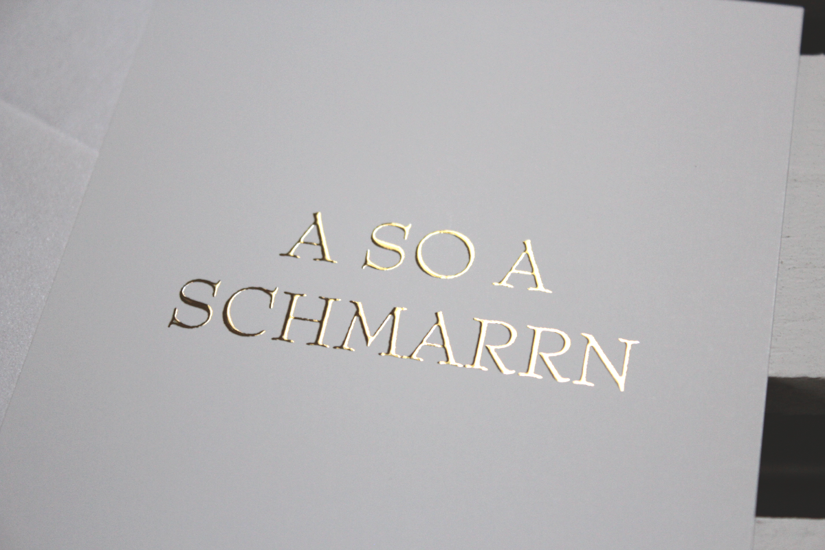 Mundartkarte "a so a Schmarrn"