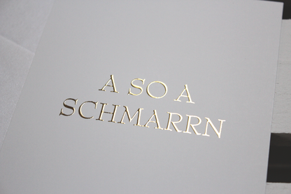 Mundartkarte "a so a Schmarrn"