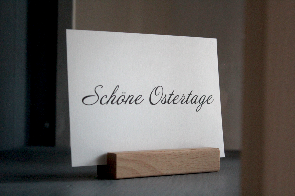 Karte "Schöne Ostertage"