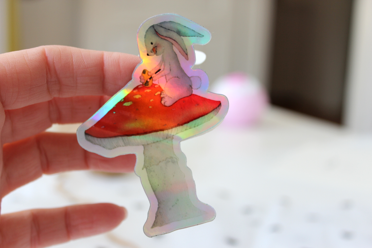 Glimmersticker "Fliegenpilz"