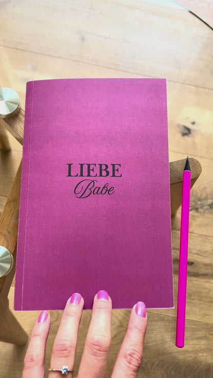 Planer „Liebe Babe“ – Für deinen cleveren Alltag 💕 mit passendem Bleistift
