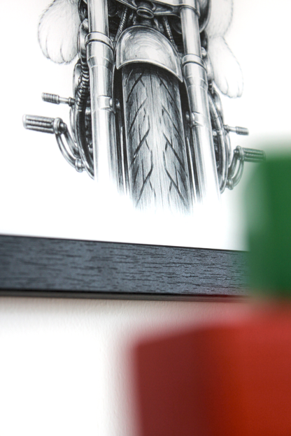 A4 Print „Kleiner Bikerhase"