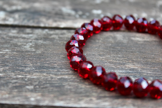 Armband-Set Bordeaux & Champagner – für alle, die Funkeln lieben