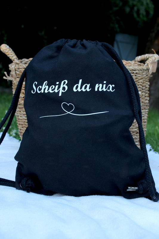 Baumwollrucksack "Scheiß da nix"