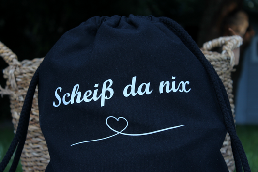Baumwollrucksack "Scheiß da nix"