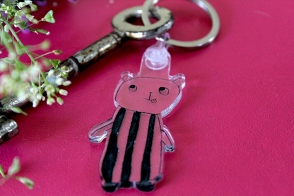 Kategorie Schlüsselanhänger Bär Bumpie, von Kindern für Kinder, Geschenke für Kinder, Königsknöpfe, Onlineshop, selbst gemacht, little business, Kinder, Geschenk 