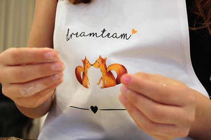 dreamteam kategorie schürze küchenschürze kochen kinder Schürze, Schürzen, Kochschürze, Backschürze, Kinderschürze, , Königsknöpfe, individuell, Kinder, Schule, Selbstgemacht, Geschenke,kleine geschenke