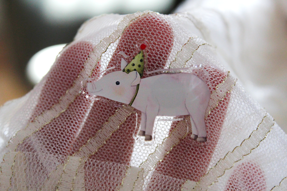 Karte Partyschwein Einladungskarte Einladung Party Kindergeburtstag für Kinder Illustration Kategorie Anstecknadel Geburtstag Party Feier Königsknöpfe Klein und Groß Geschenke Selbstgemacht Kindergeburtstag
