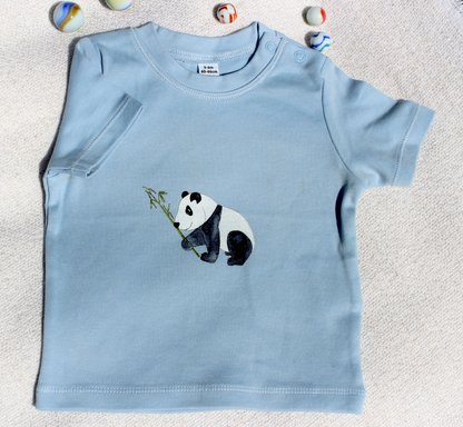 Kurzarmshirt Panda in verschiedenen Farben