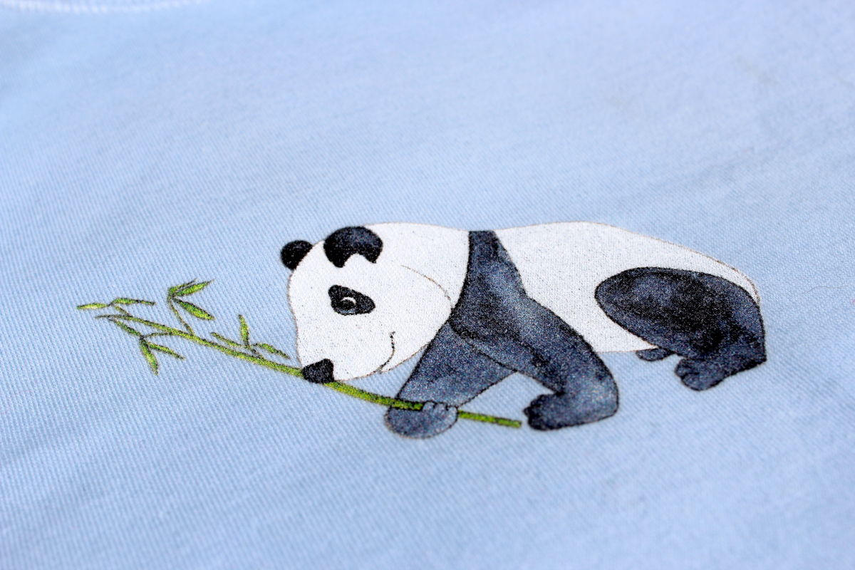 Kurzarmshirt Panda in verschiedenen Farben