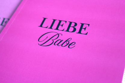 Softcover Notizbuch „Liebe Babe“ – Für alles, was dir durch den Kopf tanzt 💕