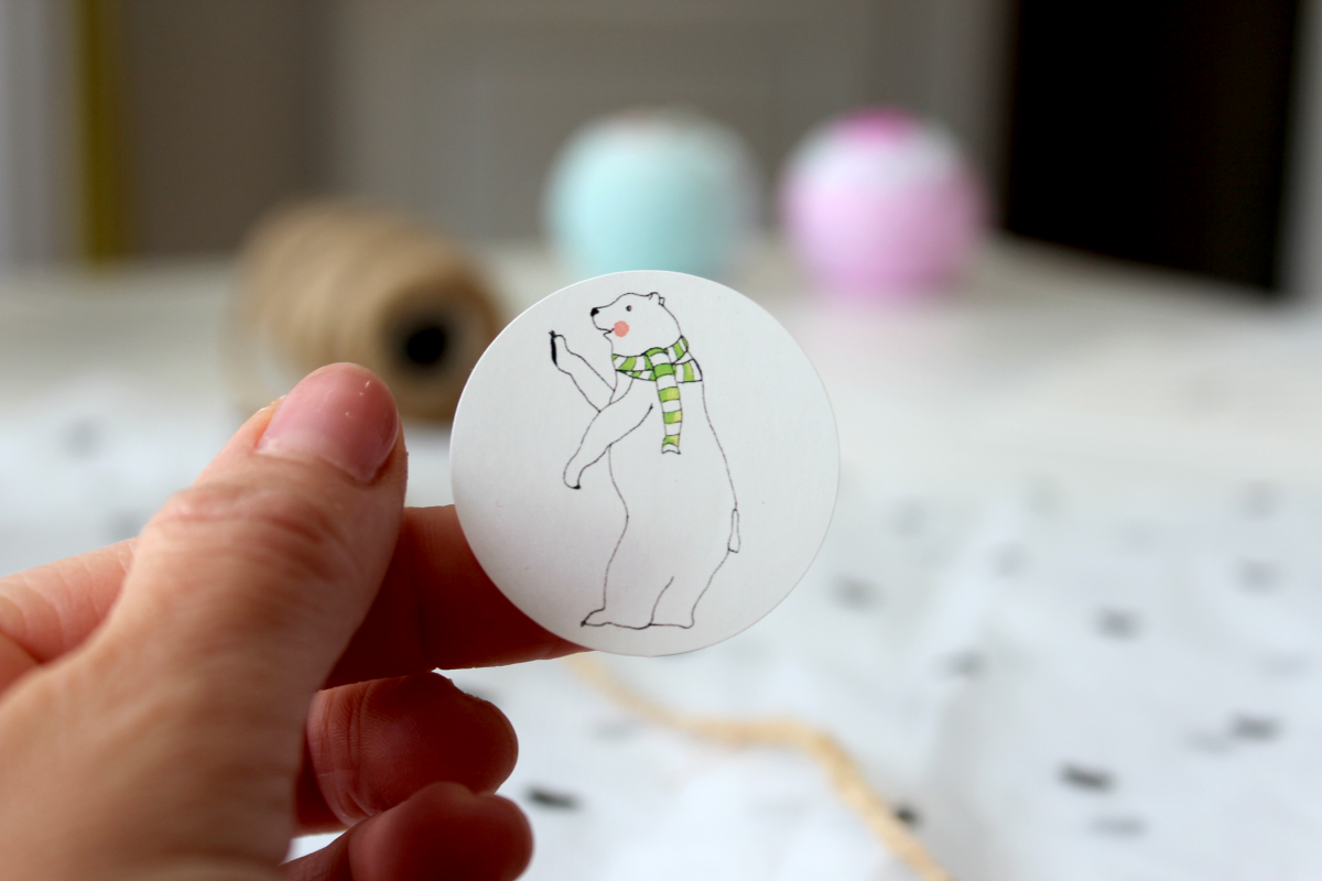 Siegelsticker "Eisbär" Aufkleber