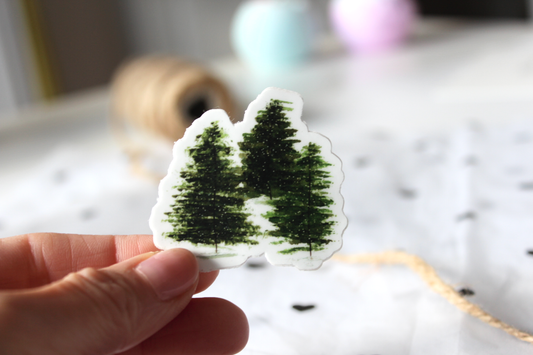 Sticker Tanne Aufkleber Weihnachten