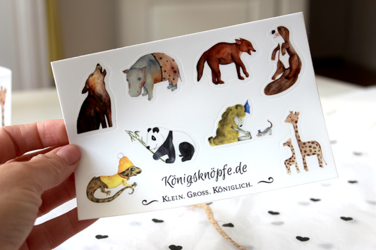 Stickerbogen "Acht auf einen Streich"