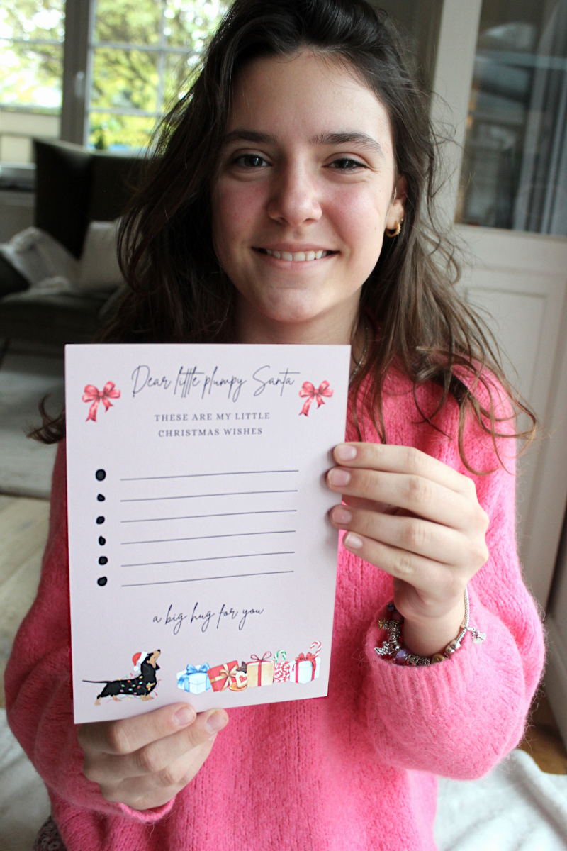 Wunschzettel "Weihnachtsdackel"