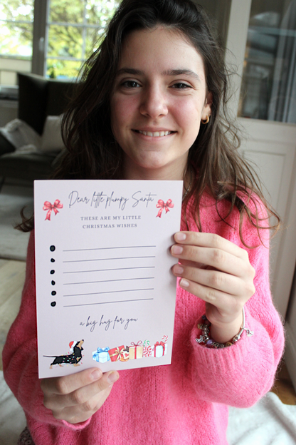 Wunschzettel "Weihnachtsdackel"