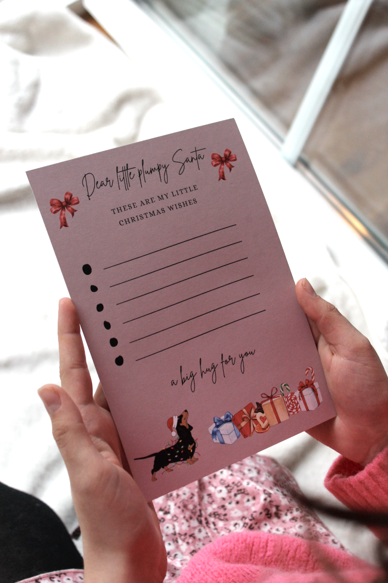 Wunschzettel "Weihnachtsdackel"