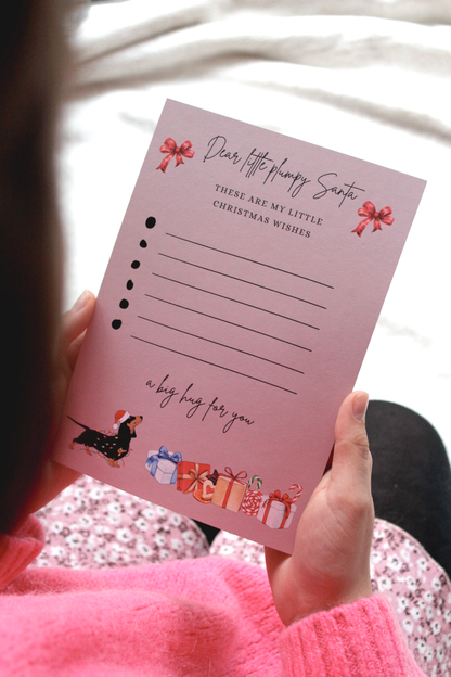 Wunschzettel "Weihnachtsdackel"