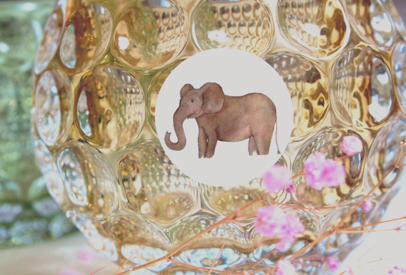 Siegelsticker "Elefant" Aufkleber