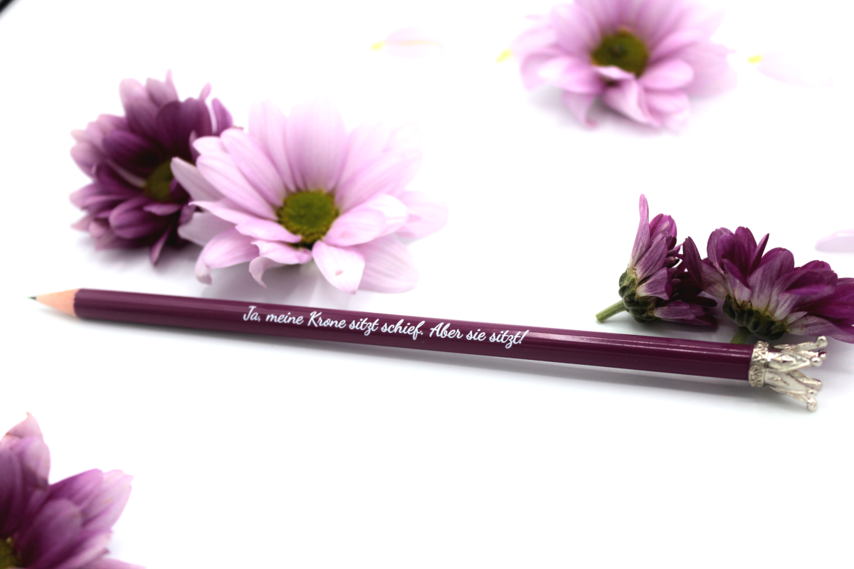 Stift, Krone, Onlineshop, Königsknöpfe, Bleistift, für Groß und Klein, Onlineshop, Kinder, Papeterie, Illustration, individuell