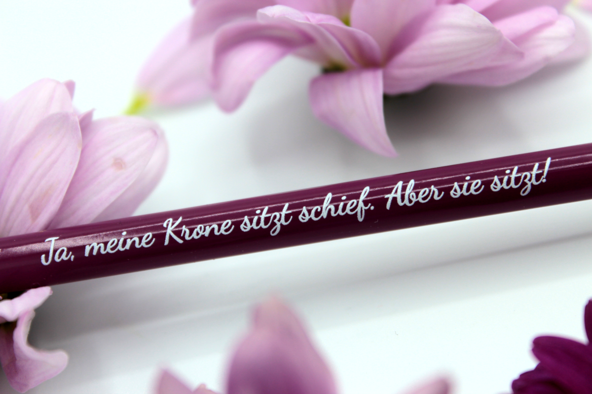 Stift, Krone, Onlineshop, Königsknöpfe, Bleistift, für Groß und Klein, Onlineshop, Kinder, Papeterie, Illustration, individuell