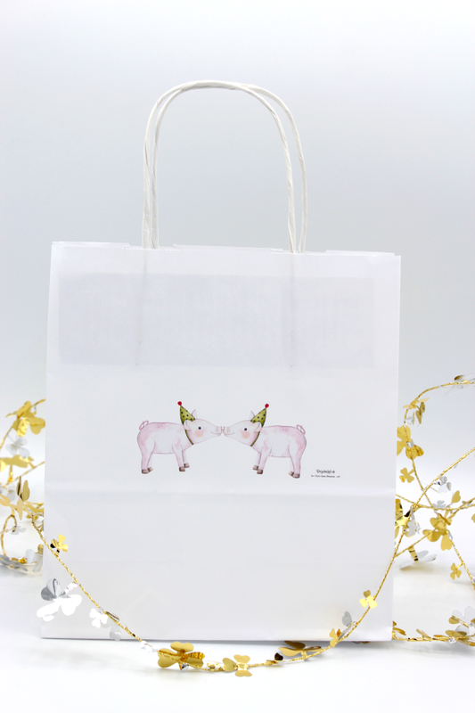Geschenktütchen Partyschwein Partyausstattung Königsknöpfe Kinder Geburtstag